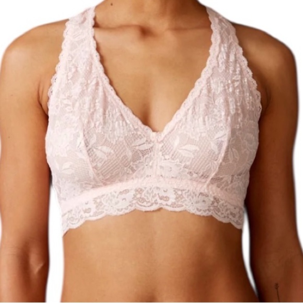Cosabella Never Say Never Curvy Racie Racerback Bralette New XS Pink Lilly NWT